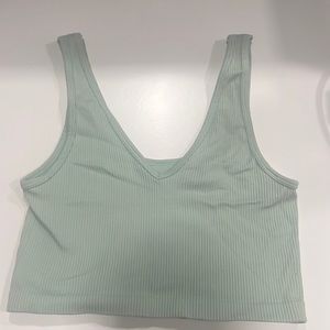 Sea Green cropped tank top